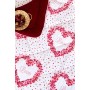 ETE HOMETEX TEK KİŞİLİK LÜX WELSOFT YORGAN SETİ LOVE BORDO 155X215CM 8696474231966